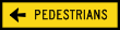 PEDESTRIANS LEFT Boxed Edge ( T8-2AL12X3BE)