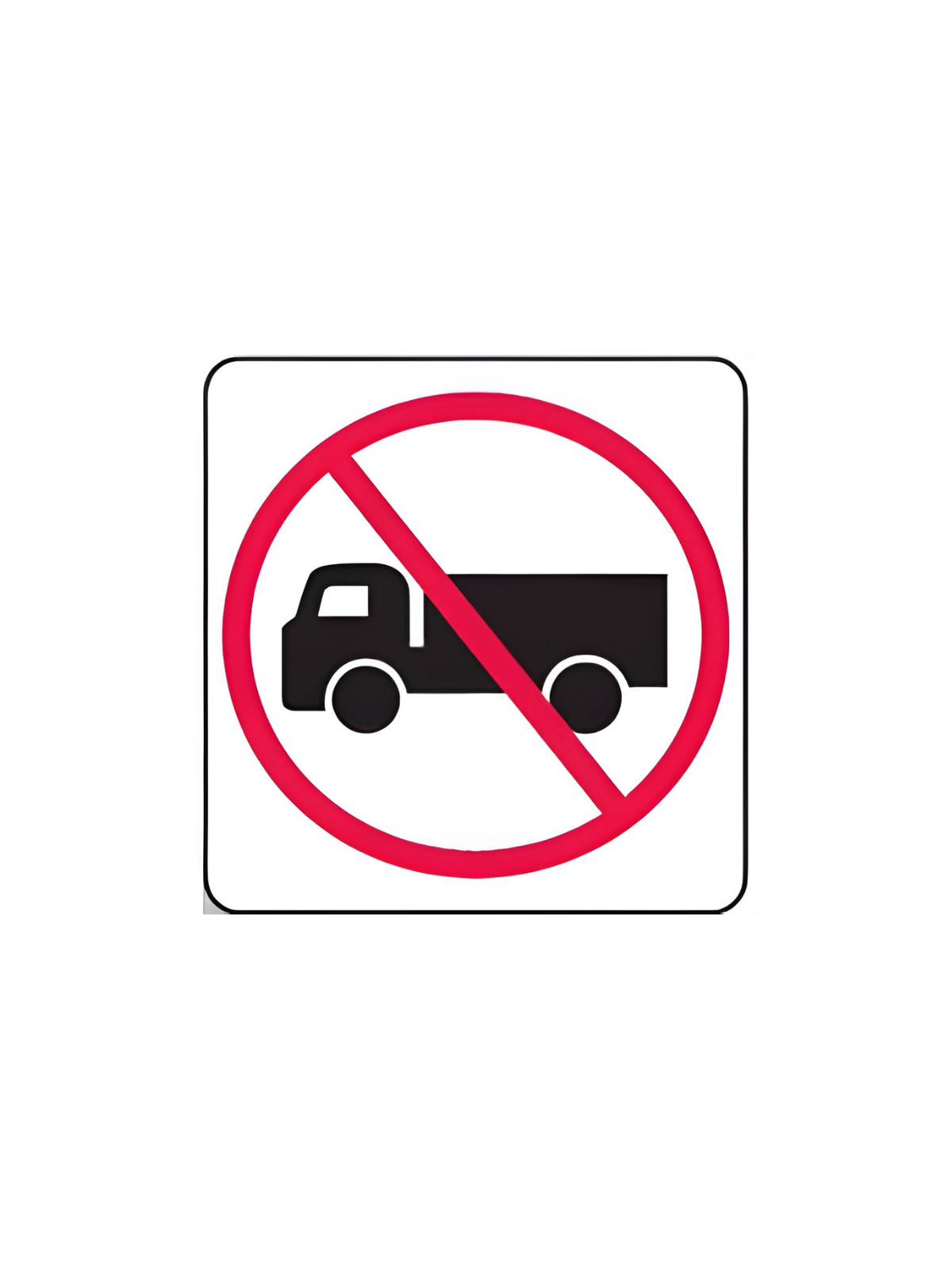 R6-10-2A No Trucks Symbolic 600mm x 600mm