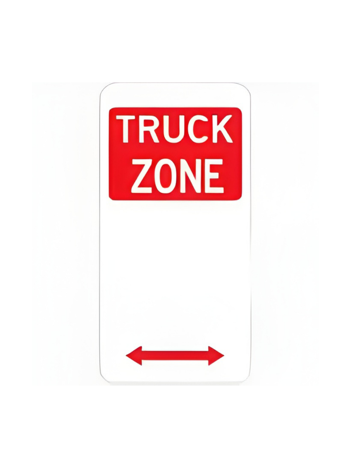 R5-24LR  Truck Zone 225mm x 450mm LEFT RIGHT ARROW