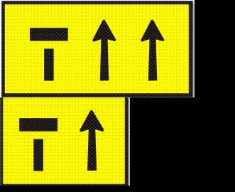 2/3 Lane Status 900 x600 D/Sided with Swing Stand XL200mm Clearance (T2-6-1/2DSSsXL)