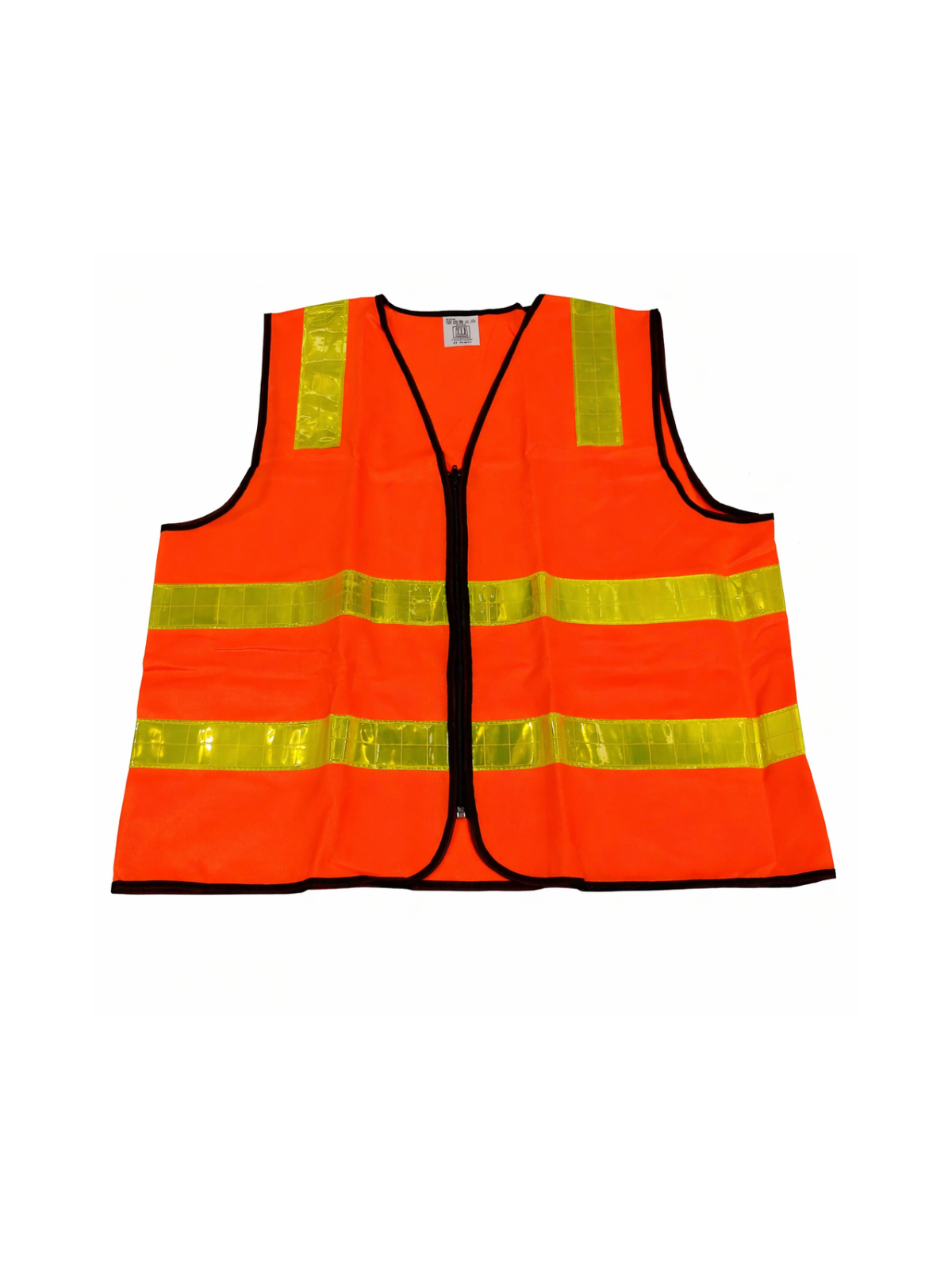 SAFETY VEST | ZIPPER | ORANGE | REFLECTIVE